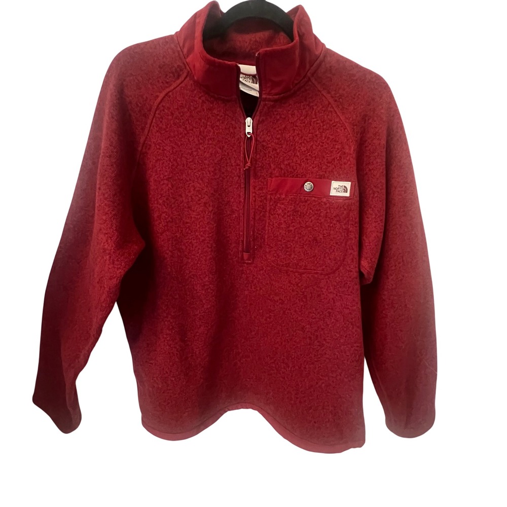 The North Face Gordon Lyons 1/4 Zip Fleece Deep Red Medium